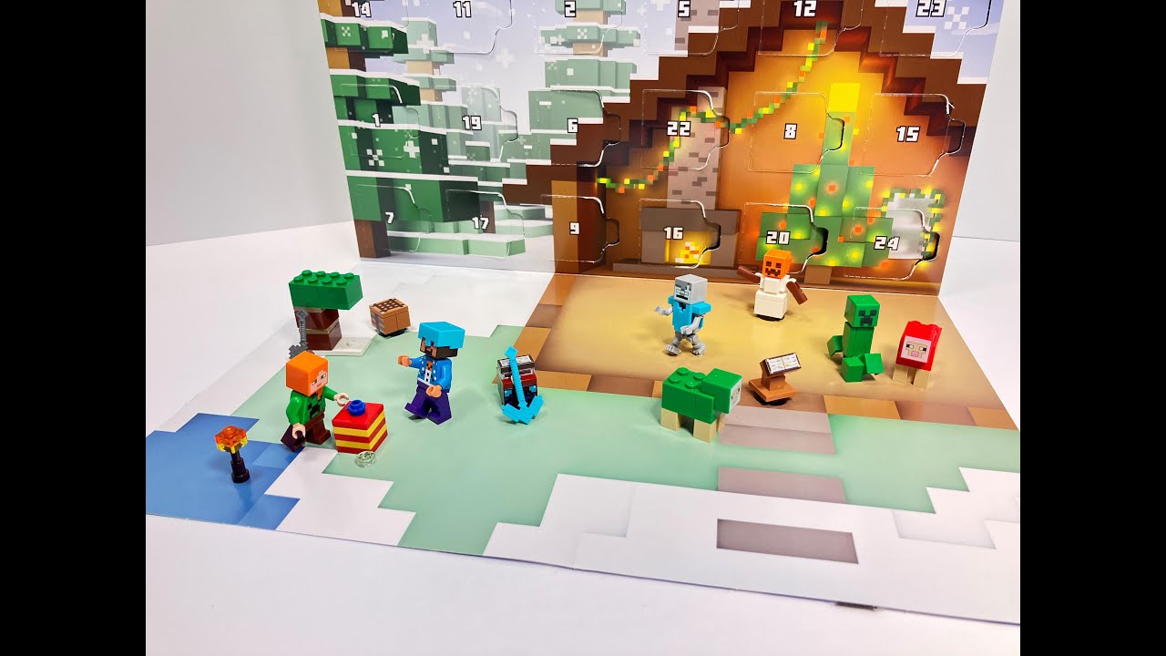 LEGO Minecraft 21280 Advent Calendar 2025 Speed Build - YouTube
