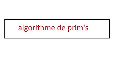 algorithme de prim
