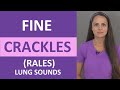 Fine Crackles (Rales) Lung Sound Causes, Breath Sounds Audio Nursing