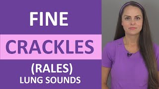 Fine Crackles Rales Lung Sound Causes Breath Sounds Audio Nursing