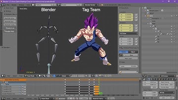 DBZ TTT Tutorial Creacion de Animaciones en Blender