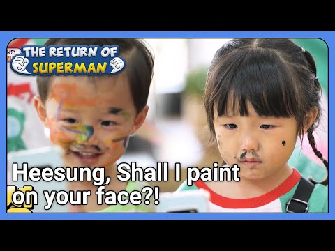 Heesung, Shall I paint on your face? (The Return of Superman) | KBS WORLD TV 210822