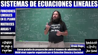 Sistemas Ecuaciones Lineales Funciones lineales en ℝ² Matrices Áreas y Determinantes (Efraín Vega)