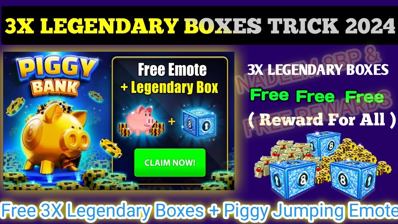 WOW🎉🎉 Free Legendary Boxes In 8 Ball Pool Latest Version 55.5.2 How To ...