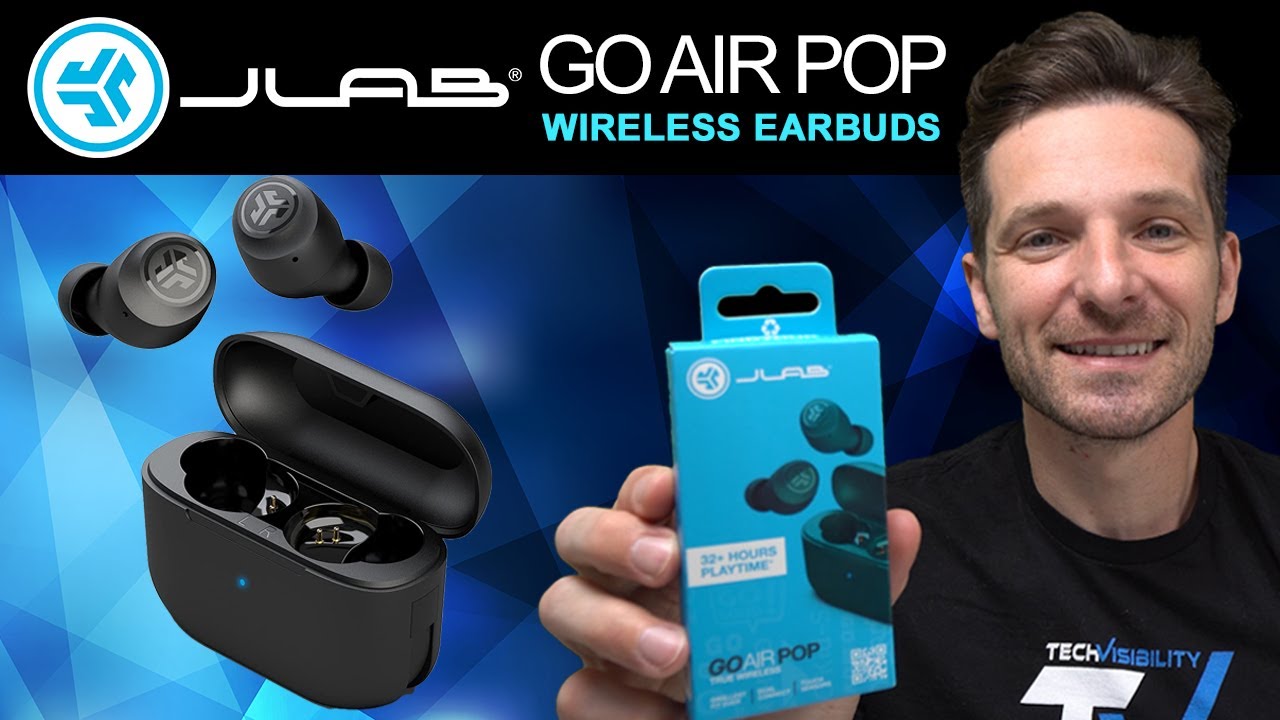 JLAB GO AIR POP True Wireless Earbuds Unboxing Setup Review - YouTube