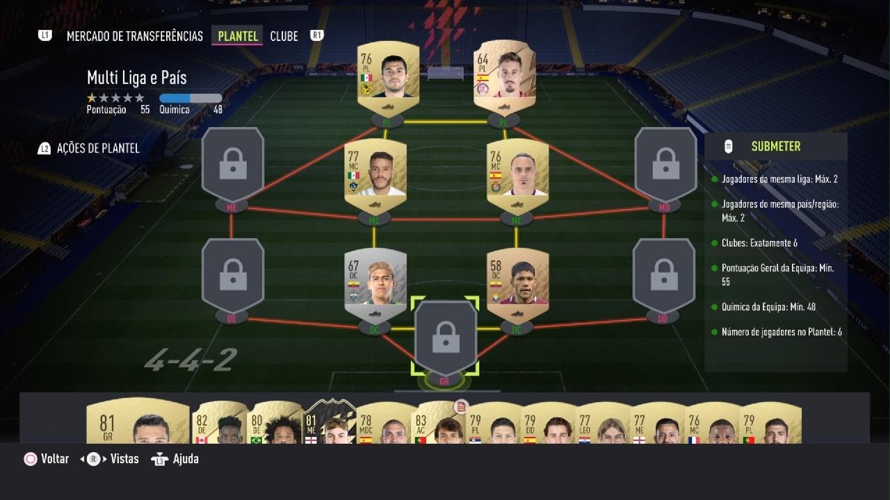 FIFA 22 U.team básico liga e Países - YouTube