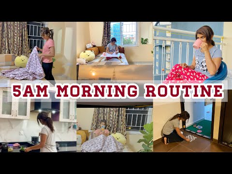 5AM Morning Routine,Everyday morning Routine 2022,Productive realistic Indian morning routine