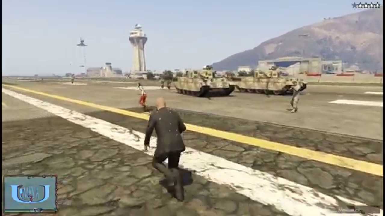 Gta5 米軍基地に一般市民を放り込む Youtube