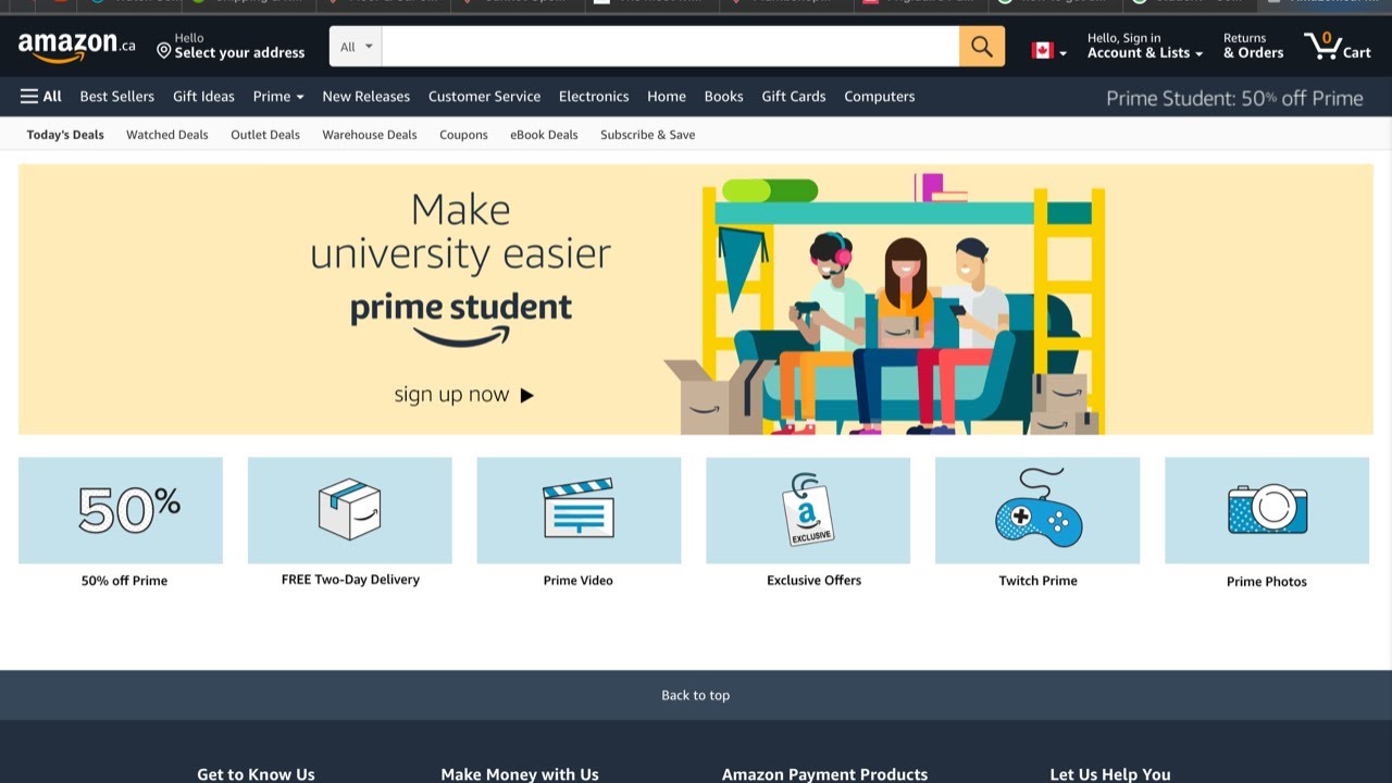 How To Get Amazon Prime Student