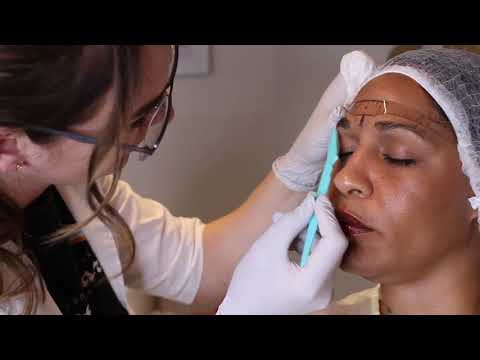 Before and after eyebrows microblading — Anna Kara PMU