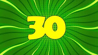 [ 30 ] Green Comic Book Countdown Timer