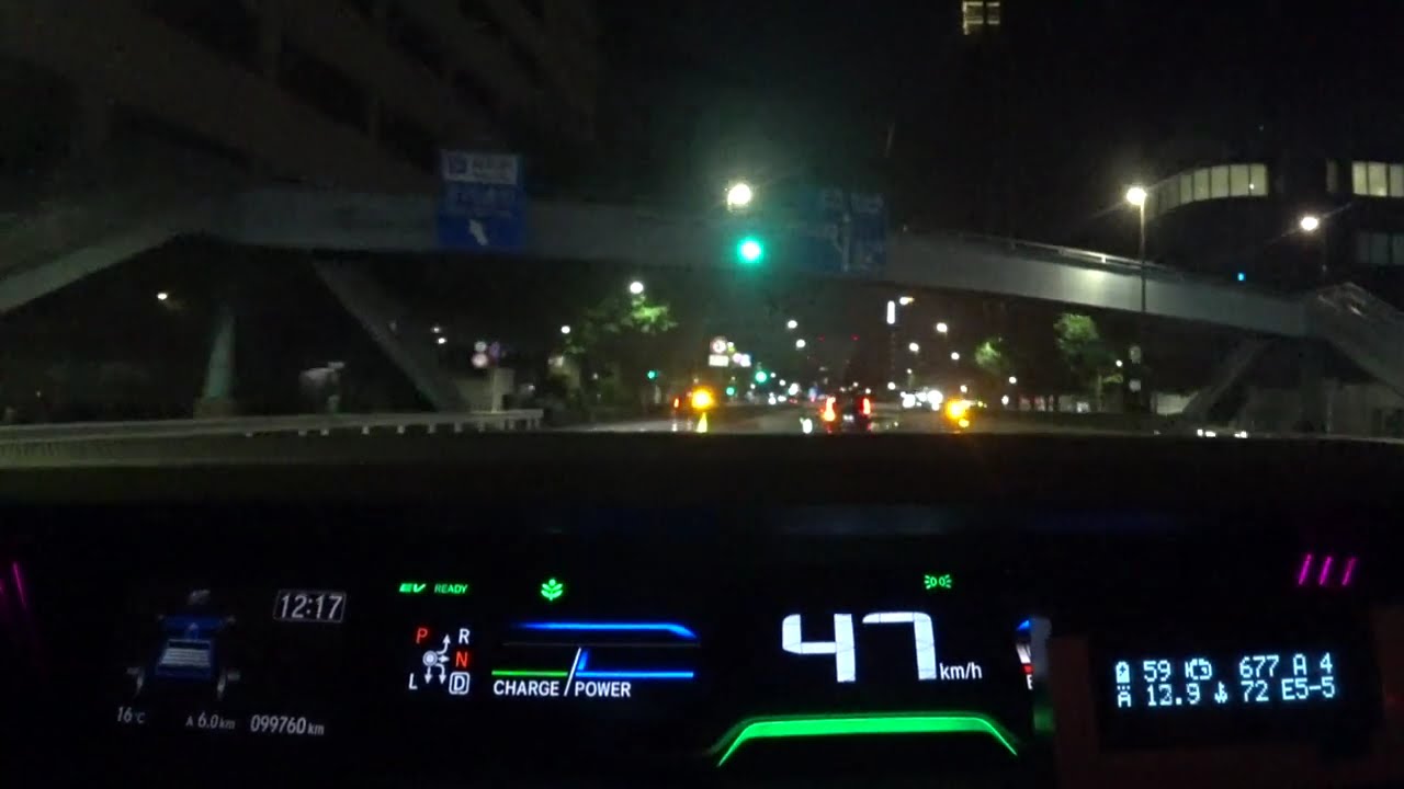 i-DCDフリードハイブリッド 春の深夜市街地高効率走行2026