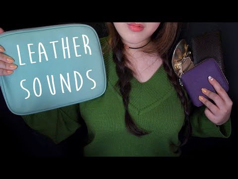 ASMR Sticky Leather Sounds Collection for Relaxing 👝💼