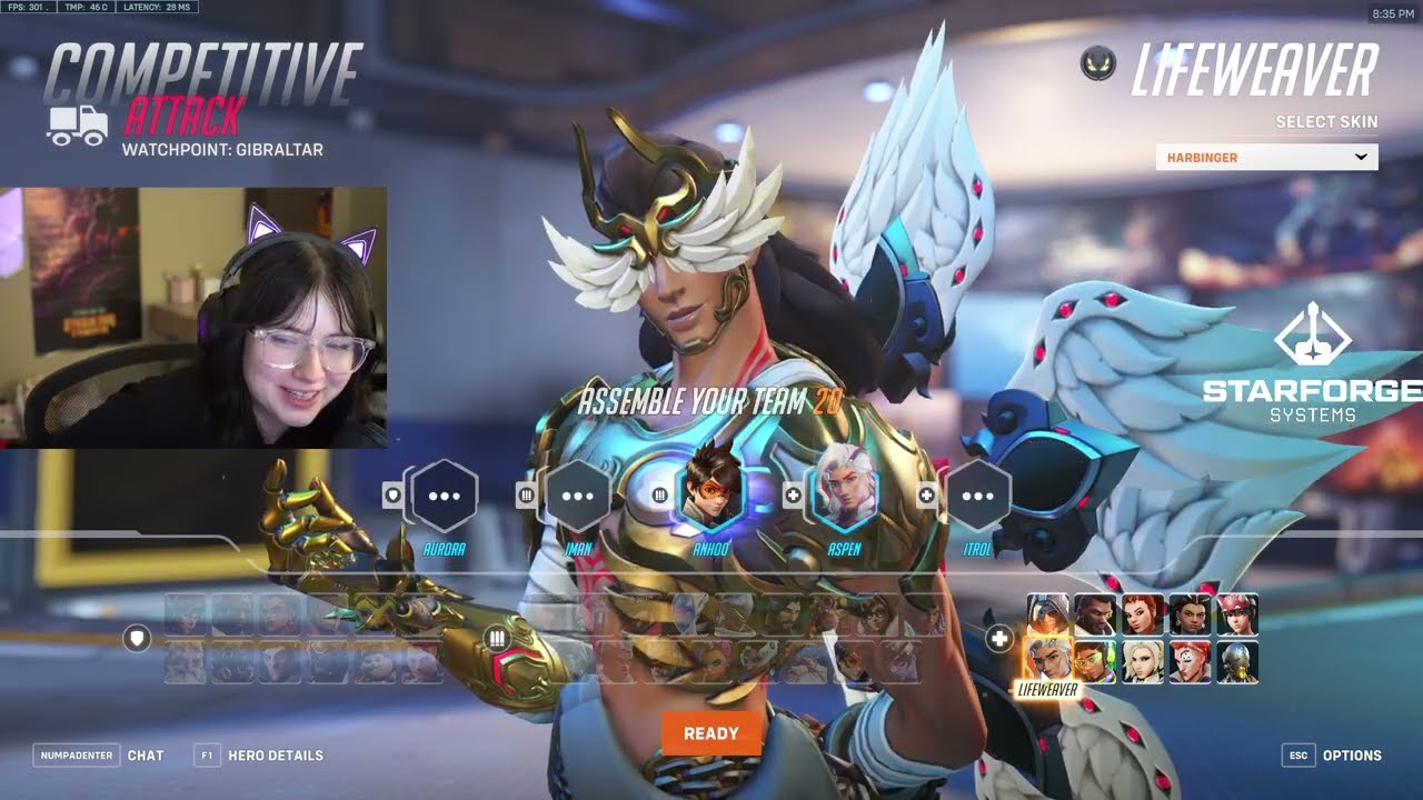 Aspen Insane Lifeweaver + Ana Season 9 Top 500 Gameplay