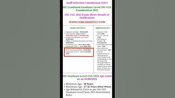SSC CGL 2023 -24 TIER-1 RESULT & TIER -2 EXAM DATE OUT OF SSC OFFICIAL NOTIFICATION.