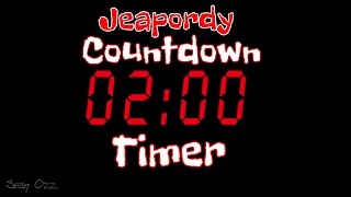 Jeopardy Music - Two Minute Timer Countdown screenshot 1