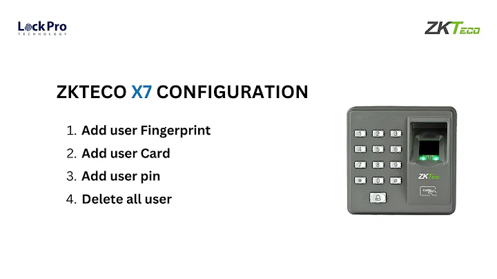 HOW TO SETTING ZKTECO X7 ACCESS CONTROL 2024 ?