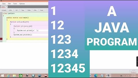 1 12 123 1234 12345 program with java | BY MARTIAL JAVA