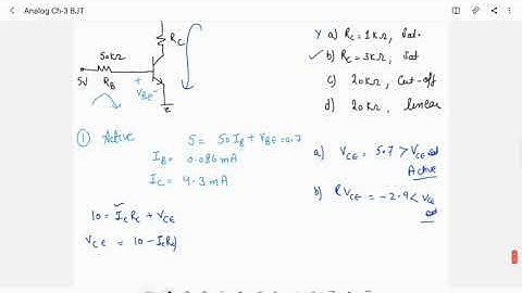 GATE 2014|PREVIOUS YEAR/ANALOG CIRCUIT\ ECE|EE|IN|PYQ|SOLUTION/CONCEPT THROUGH QUESTION\BJT ANALYSIS