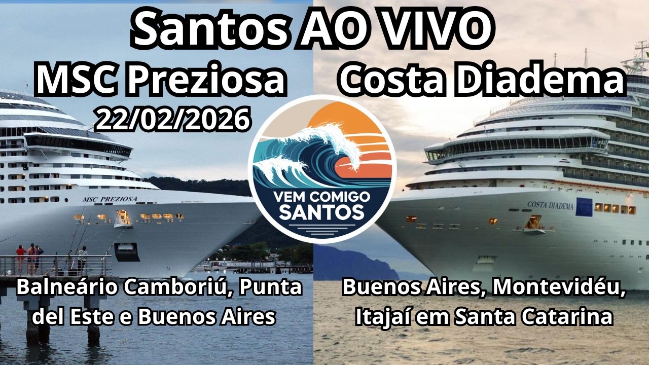 Dois Gigantes no Mesmo Dia! Porto de Santos em Festa