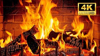 Soothing Hearth: 10 Hours of Fireplace Ambience with Burning Logs in 4K UHD