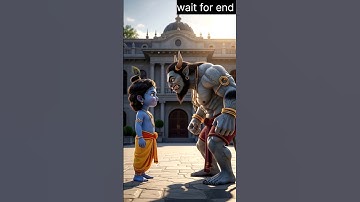 When the demon troubled Radha, see what Krishna did to the demon! 🥰#shorts #ai #krishna