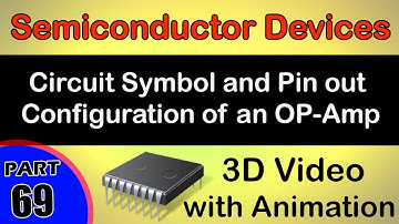 Circuit Symbol and Pin out Configuration of an OP-Amp|Semiconductor Devices|class 12 physics notes