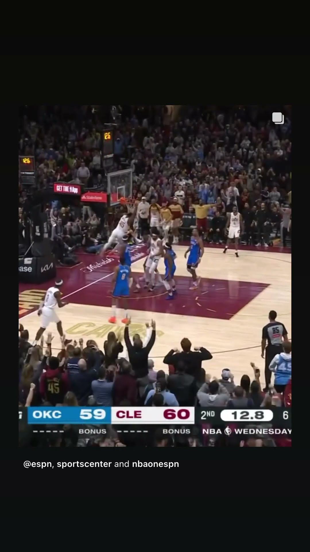 All the way #hoodnews #donovanmitchell #cavs #NBA #dunk #shortvideo #omg #how #wow #sports #bball #i