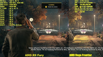 Quantum Break AMD Vega FE 16GB vs R9 Fury 4GB 1080p DX12 Benchmark Comparison | i7 7700k