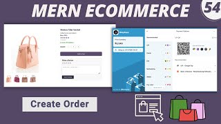 MERN Stack E-Commerce Project #54: Create New Order