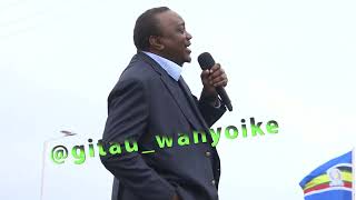President Uhuru Kenyatta moving speech to Gatundu resident’s days before 2022 elections