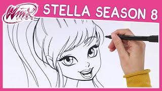 Winx Club - Season 8 - How to Draw Stella [TUTORIAL]