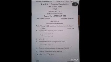 B A/B S c Ist semester NEP question paper Math (Major) 2023 ||Jammu University||