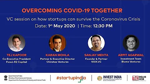 Overcoming Covid-19 together: VC session on how startups can survive the Coronavirus crisis