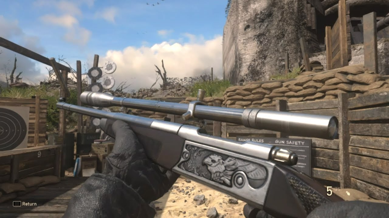 Call of Duty WW2 SNIPER SKIN VARIANTS WITH ANIMATIONS PART 1 - YouTube