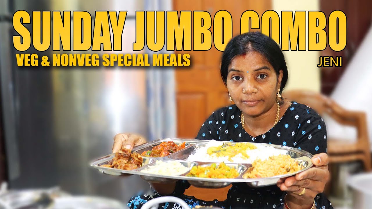 தம் தம் தம்  சோறு | ஞாயிறு சைவ அசைவ மெகா விருந்து  | Sunday Special |Jeni