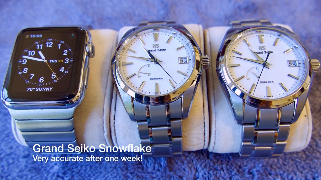 Grand Seiko Snowflake One Week Accuracy in 4k UHD - YouTube