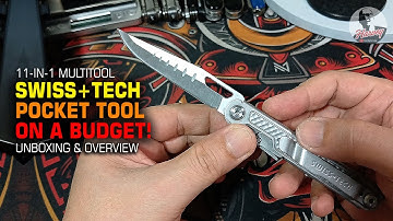 SWISS+TECH 11 in 1 Multitool Unboxing and Overview | Pocket Multitool on a Budget!