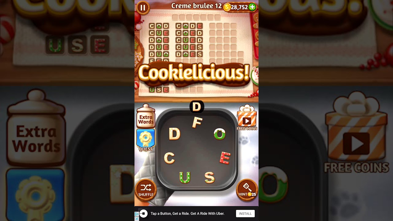 Word Cookies Creme Brulee 12 Word Cookies Answers YouTube