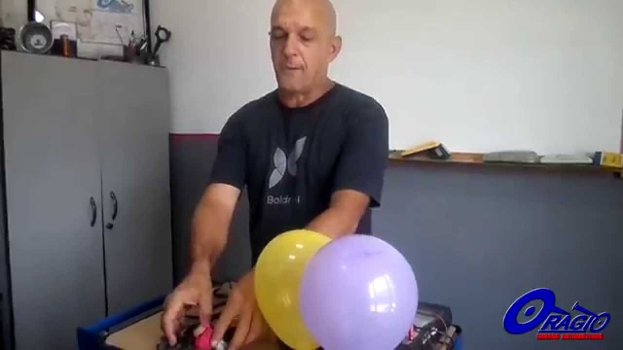 Testando válvula solenóide com bexiga de aniversário! Marcha lenta irregular.