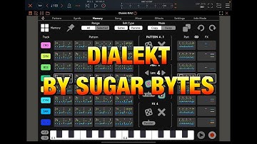 DIALEKT 8 Track Groovebox by Sugar Bytes - Getting Started with the iPad Version
