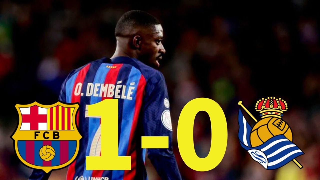 BARCELONA VS REAL SOCIEDAD COPA DEL REY QUARTERFINALS YouTube