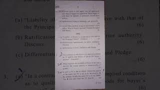 Business law, B.com hons #du #exampreparation #mcom previous year paper