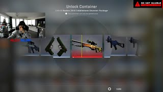 Trainwreckstv opening Cobblestone Package.. AWP DRAGON LORE - SO CLOSE