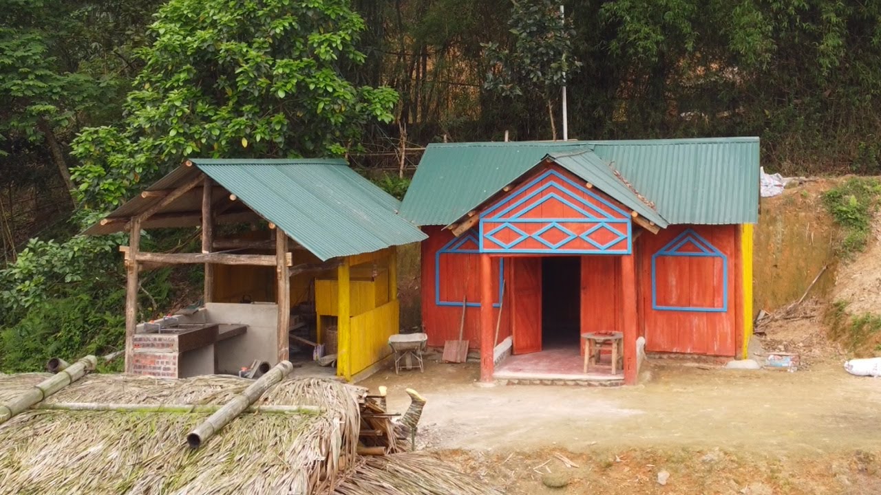 FULL VIDEO: 60 days to build a wooden kitchen, Build a new life, cook for survival alone