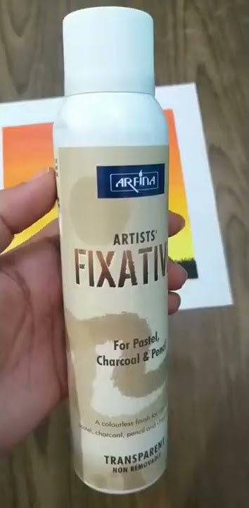 How To Protect Your Pencil/Charcoal Artworks Using Fixative (Arfina Camlin)  Spray With Tips 