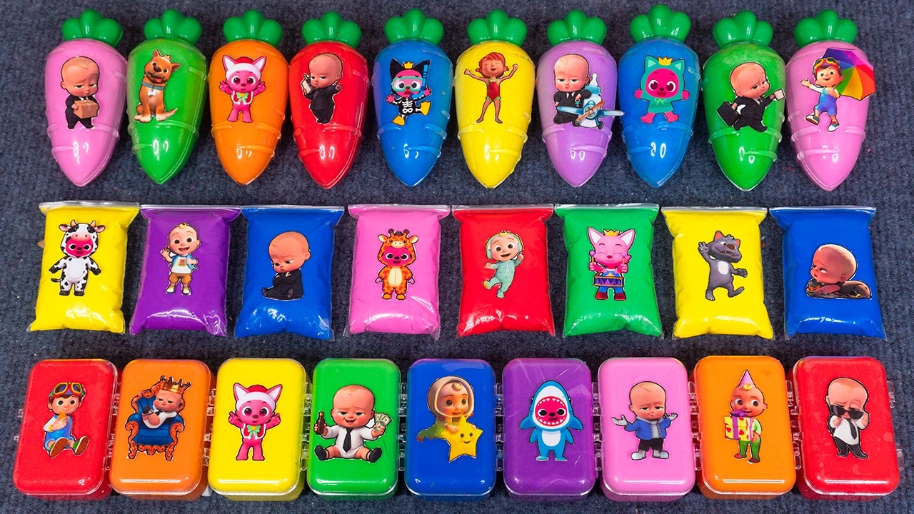 Pinkfong Rainbow Slime World 💫 Jeni & Friends Makup Color Slime! Bebefinn Magic 🌈ASMR