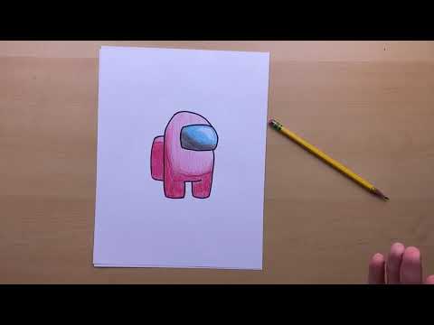 How to draw an among us character from among us