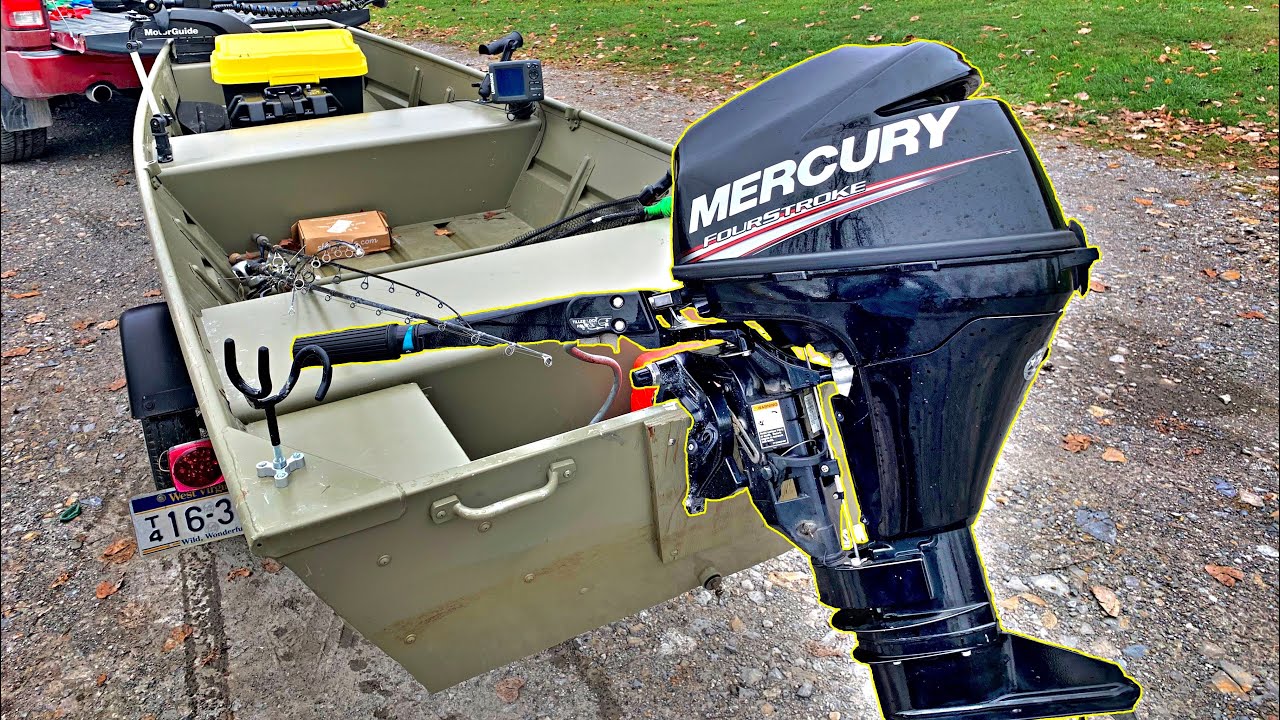 1436 Jon Boat Paired With A 9.9 Hp Mercury 4 Stroke! (Speed Test!)