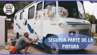 PRIMER Y PINTURA DE NUESTRO MOTORHOME Mercedes Benz 608 (Segunda Parte)  Familia Viajera